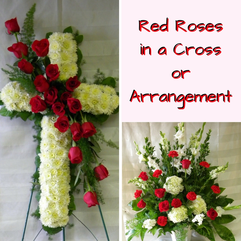 red rose funeral flowers 3