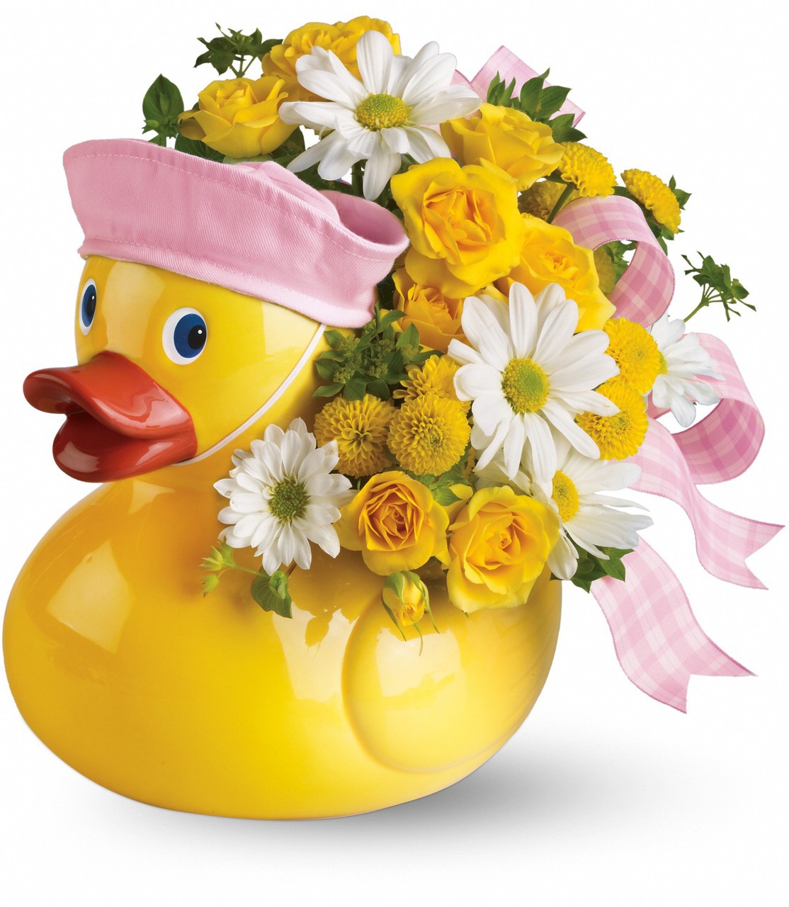 utmb league city campus hospital flower delivery yellow duck new baby girl