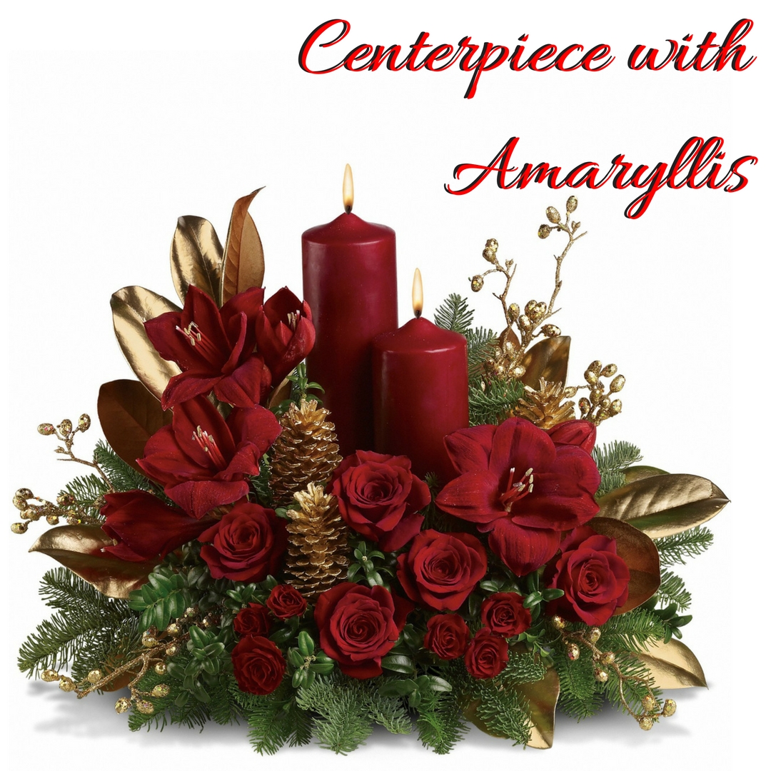 christmas bouquets with amaryllis pasadena flowers 1