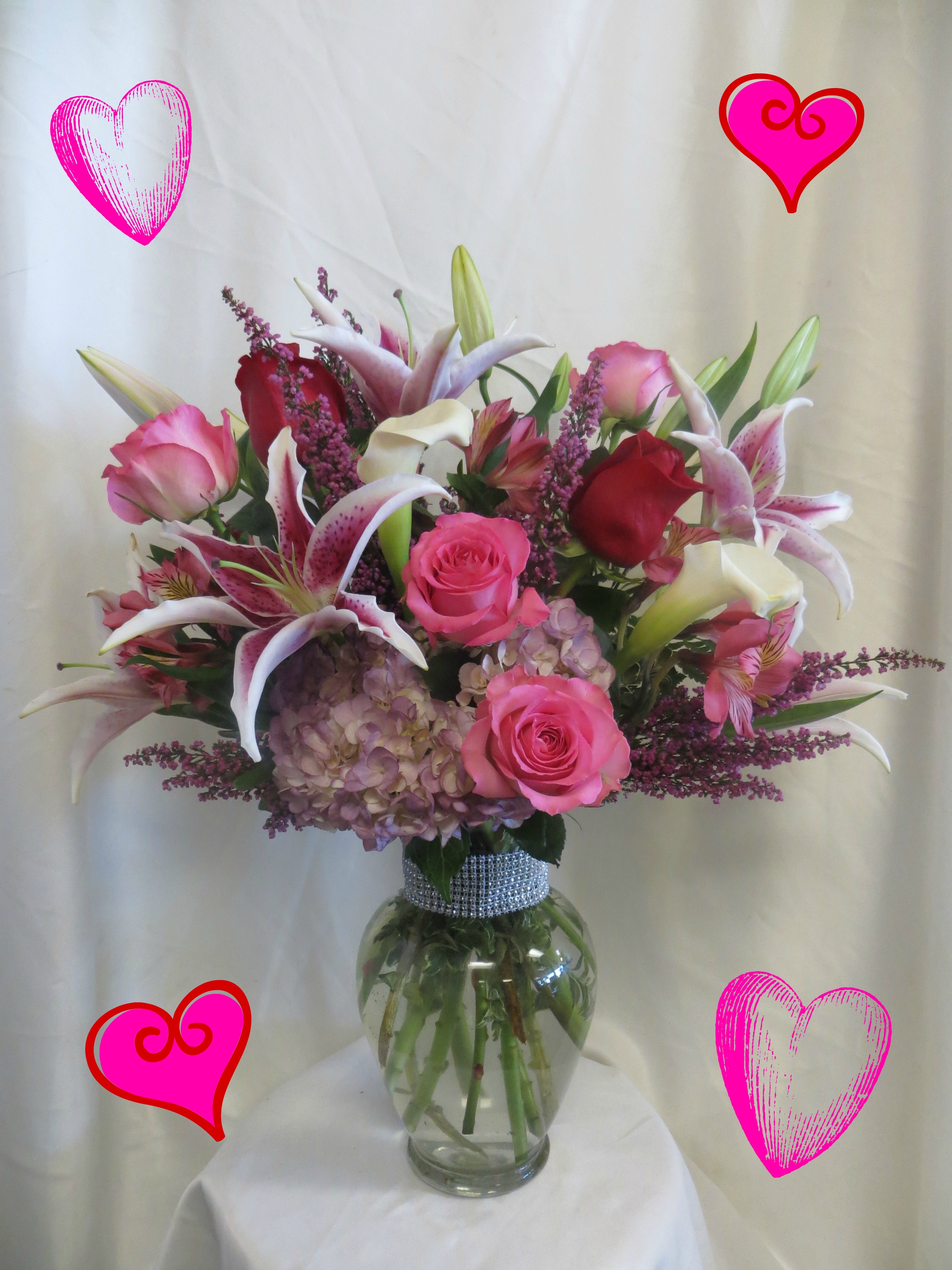 valentines day flowers in Pasadena TX